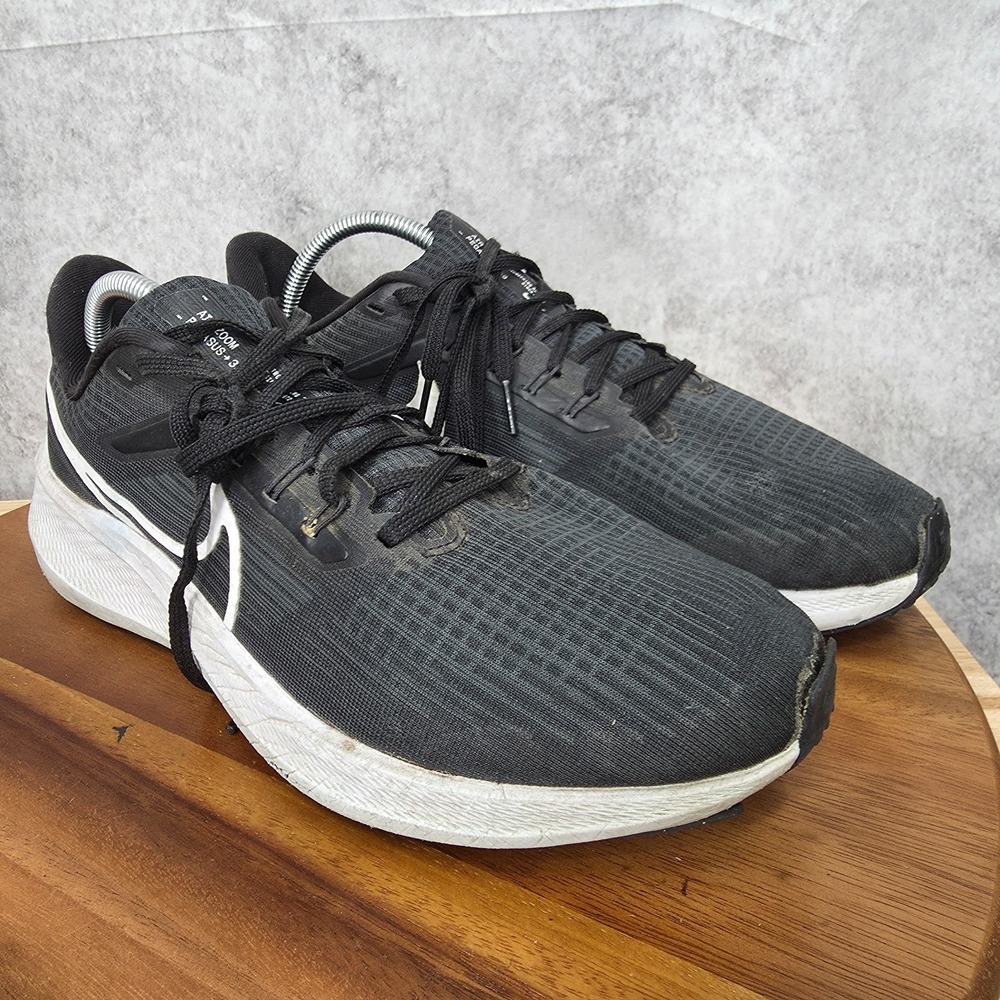 Nike Air Zoom Pegasus 39 Running Shoes Mens 10 Black White DH4071-001 - Picture 2 of 12